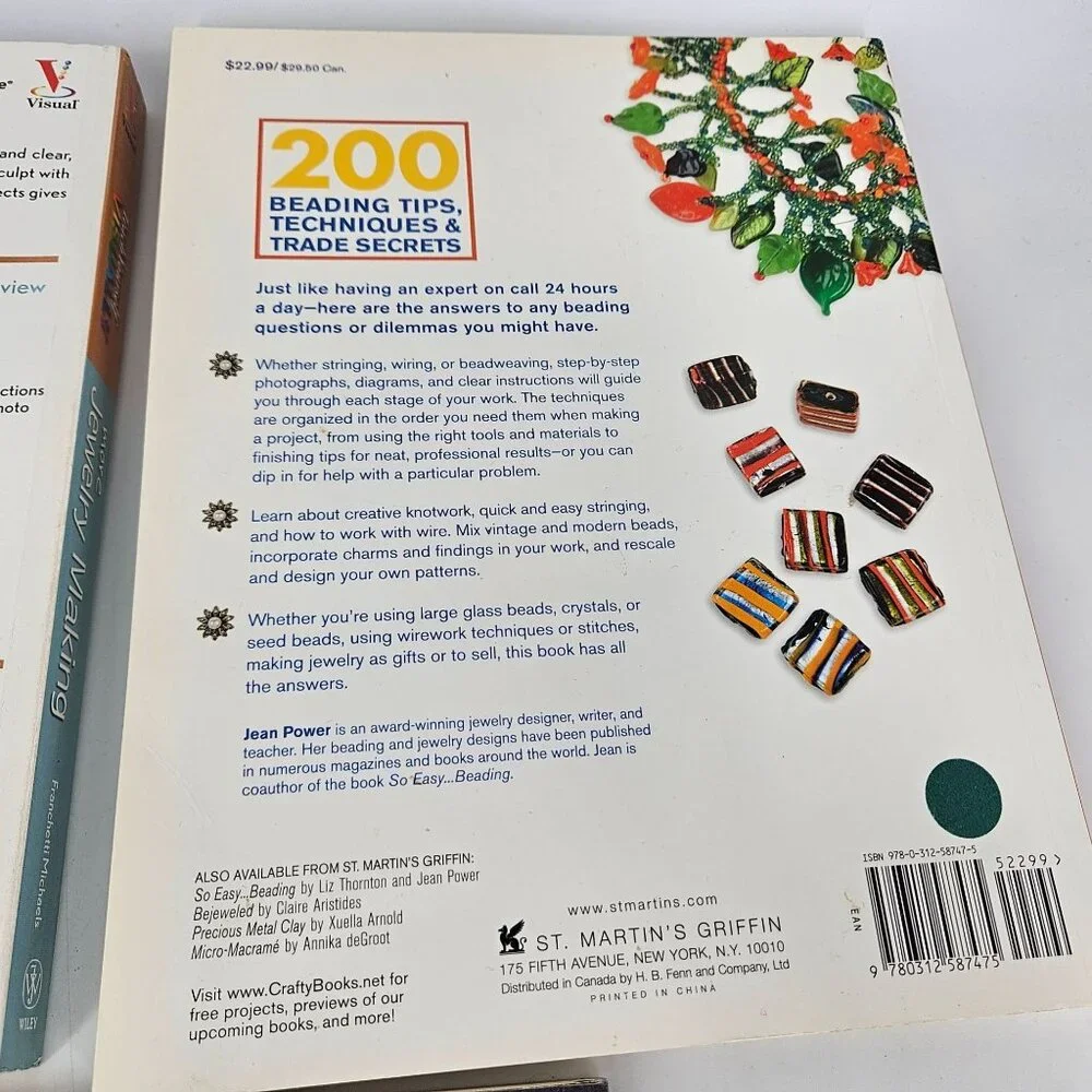 Jewelry Beading Wire Making Book Learning 101 Craft Hobby Lot 3